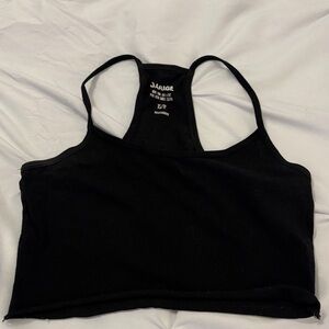 Garage Sleek Black Racerback Top
